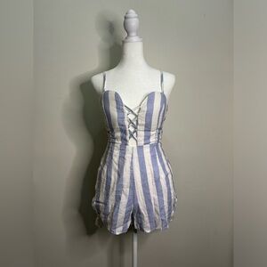 Fashion Nova Stripe Romper